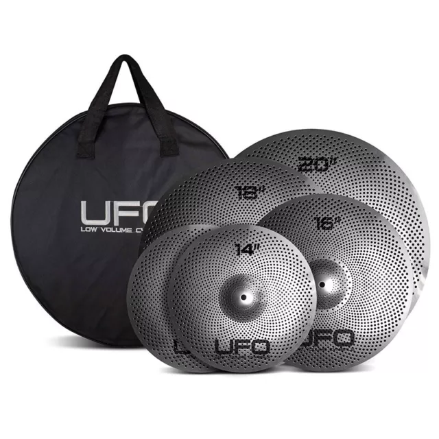 Set piatti basso volume UFO XL, Pr 14, 16, 18, 20 con borsa (NUOVO)