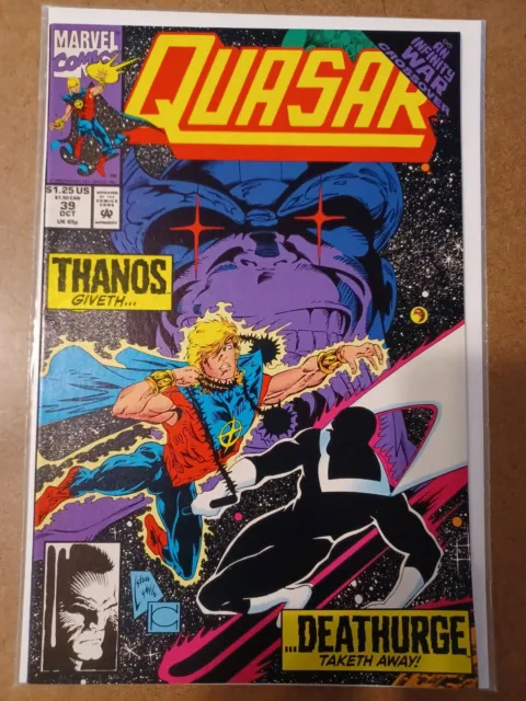 Quasar #39 Comic Book - MCU Infinity War Crossover Tie-In - Thanos Cover - Pics!