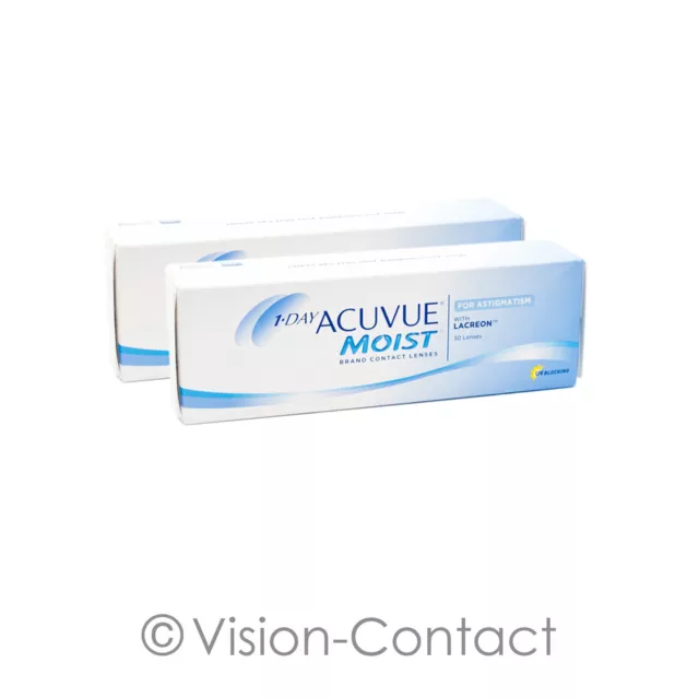 1-Day Acuvue Moist for Astigmatism 2 x 30 torische Kontaktlinsen Tageslinsen