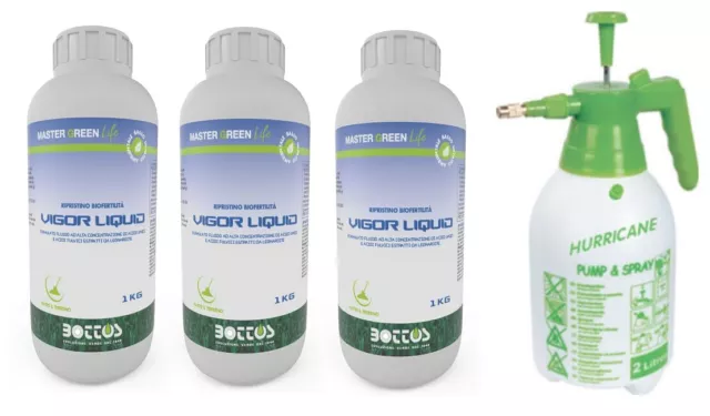 Bottos VIGOR LIQUID,Biostimolante per prato, Concime Fertilizzante organico per