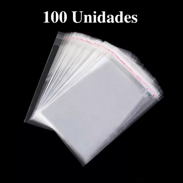 100 SOBRES BOLSAS CELOFAN CIERRE ADHESIVO 70 MEDIDAS DESDE 3X8 cm A 50 X 60 cm