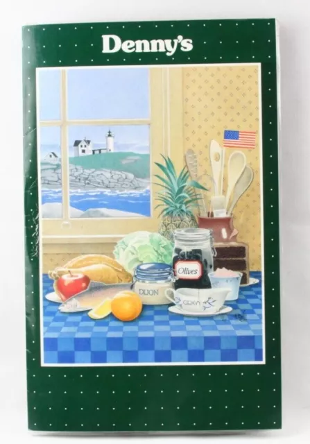 Vintage Denny's Restaurant Original Menu laminated