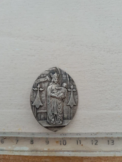 Broche Ancienne Mont Saint Michel Kelt Breizh - Bijou Breton Rare En Argent Sterling