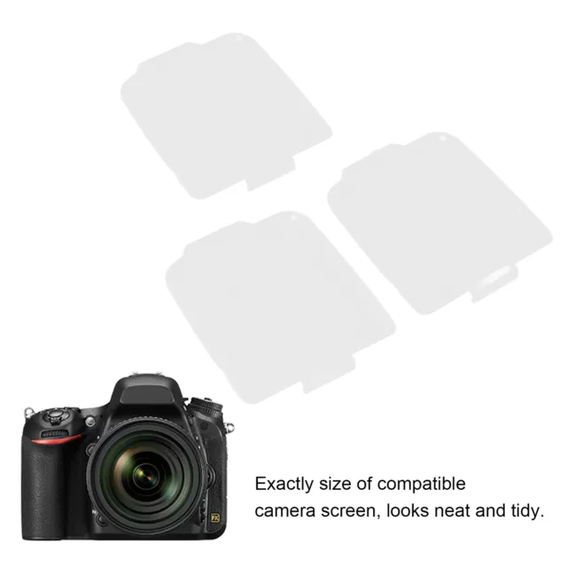 3Pcs LCD Screen Protective Film Camera LCD Screen Cover ABS Protector For Ni TOH