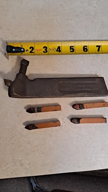 Vintage Armstrong Metal Lathe  Carbide Tipped Tool Bit Holder