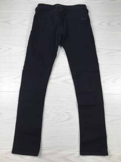 Agolde Chloe Jeans Women's 27 Black Low Rise Slim Dark Wash Made In USA