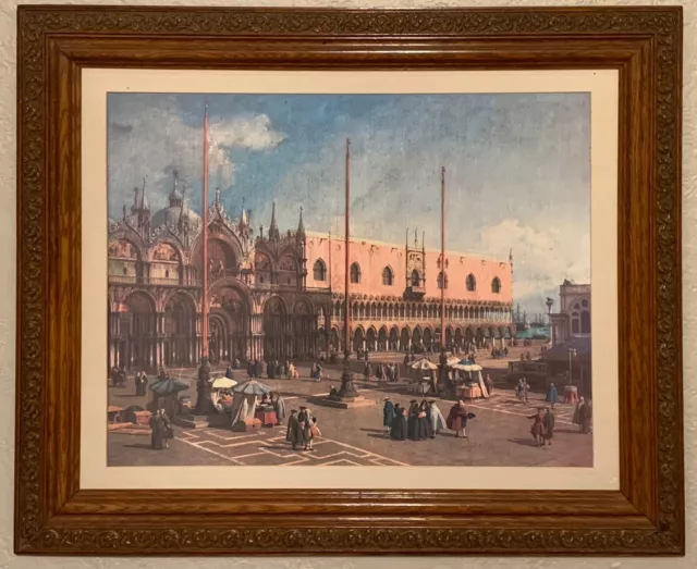 Canaletto - San Marco Square (Venice) Framed Print 32x26”