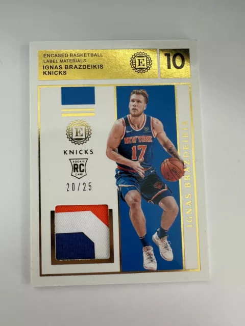 2019-20 Absolute Memorabilia Rookie Threads Ignas Brazdeikis Patch #RL-IGB