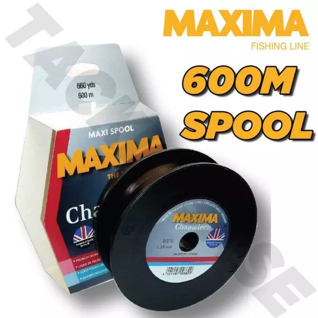 MAXIMA CHAMELEON MONO LINE 600m BULK SPOOL 6LB - 50LB £15.99 - PicClick UK