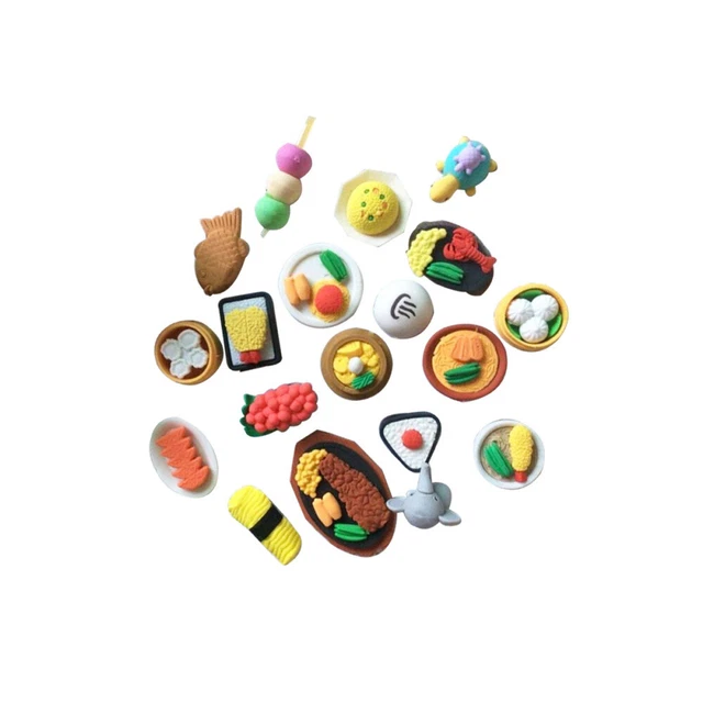 12 Gommes Crayons Animaux Mignons - Gommes Douces Colorées Pour Enfants - Fournitures Scolaire Fun