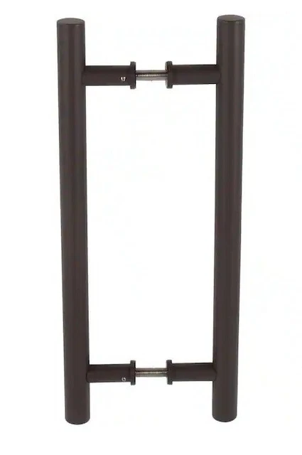 Barn Door Pull Handle Delaney 15-3/4 in. Double Sided Round Bronze Hardware