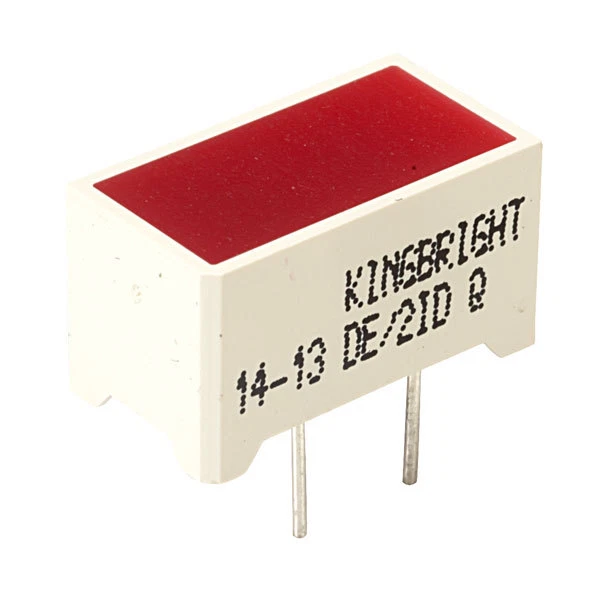 Kingbright de / 2id 7.5x14mm 2V Rouge Barre Lumière LED