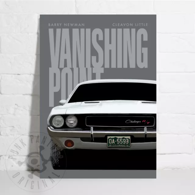 Vanishing Point - Barry Newman - Dodge Challenger RT - Poster  Homage Print