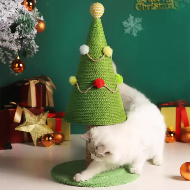 Cat scratch post Claw Scratching Crafts Decorative Christmas Tree for Kitten