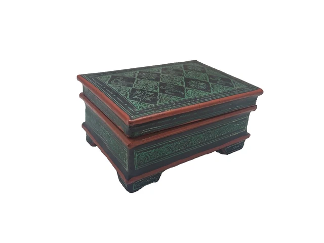 Vintage Burmese Betel Nut Lacquer Box