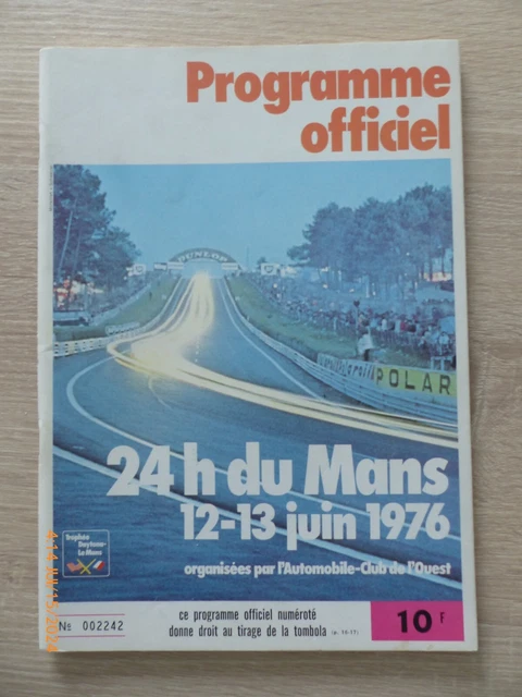 Programme Officiel Des 24 Heures Du Mans 1951 - Illustration Géo Ham