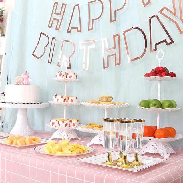 Plastic Cake Stand Display Rack Wedding Decoration Birtay Cake Tray Desse I7E9