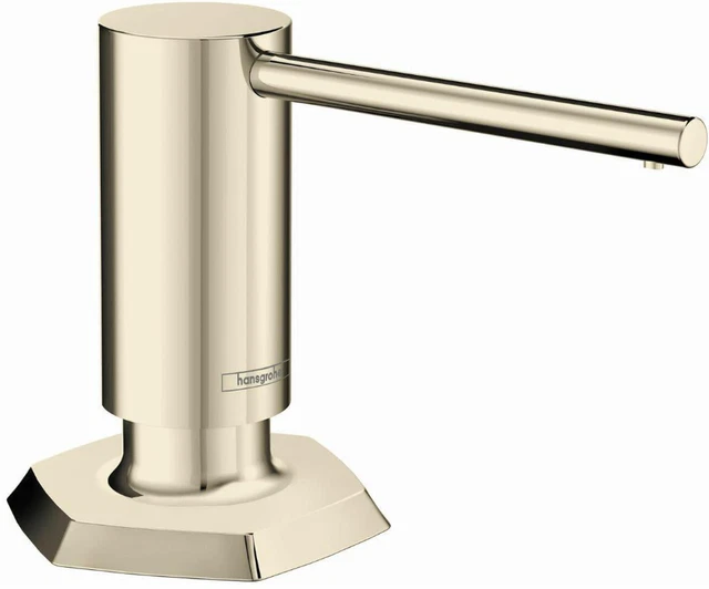 Hansgrohe 04857 Locarno Deck Mounted Soap Dispenser - Nickel