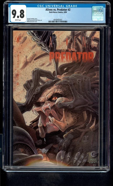 Aliens Vs Predator 2 CGC 9.8 Randy Stradley Story Phil Norwood Cover 1990 WP
