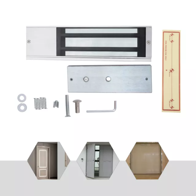   Electric Magnetic Door Lock 500kg /1100lbs Force Holding For Access Control US