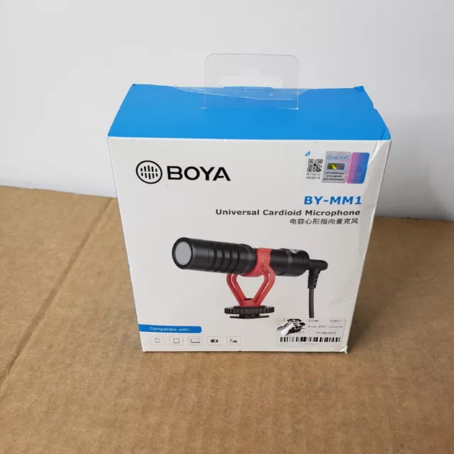 BOYA BY MM1 Cardiod Shotgun Microphone MIC Video for Smartphone DSLR