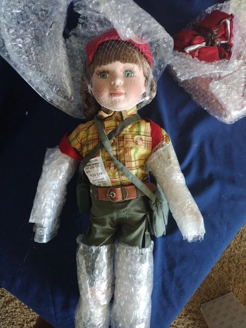 heritage signature collection porcelain doll Camping With Corky 12350
