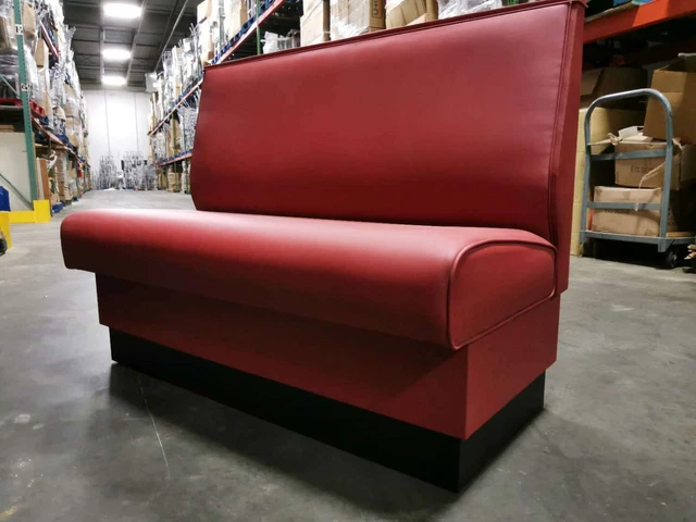 Restaurant Booth 48”L x 36"H single and double side booth, Quick Ship Made in US