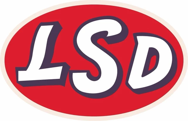 LSD RETRO LOGO Vinyl Sticker Decal Car Truck Bumper Window Wall 7 49 