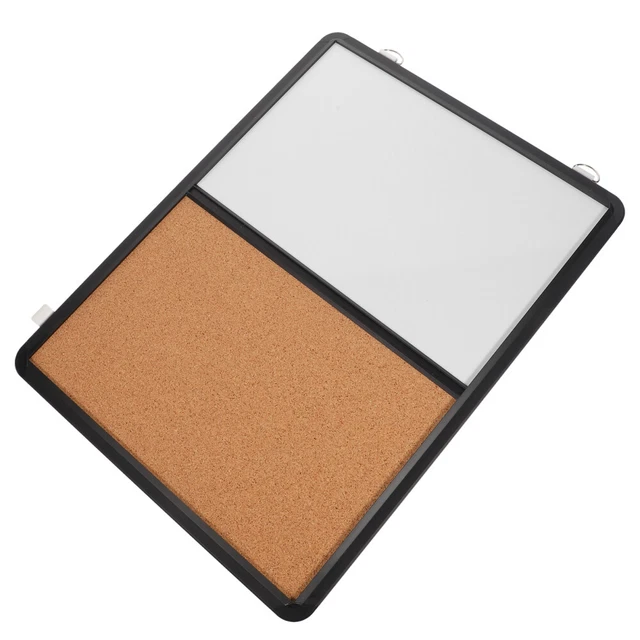 1 Pièce Tableau Liège à Double Face Avec Cadre Noir, Disponible En