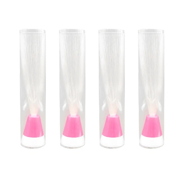 4 PCS M Crystal Fiber Optic Lamp Valentines Day Nativity Decor