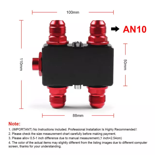 Oil Filter Sandwich Adaptor With In-Line Oil Thermostat AN10 fitting Oil Adapter 2