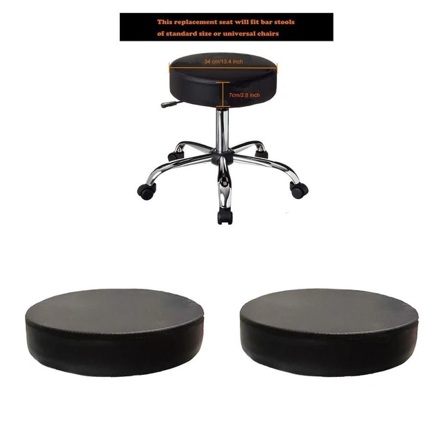 2x Coussin de Siège de Remplacement pour Tabouret de Bar de 13,4 `` Rond,