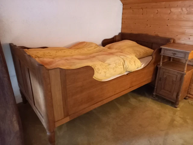**TOP sehr schönes Eiche Bett massiv antik ca. 1880 1890