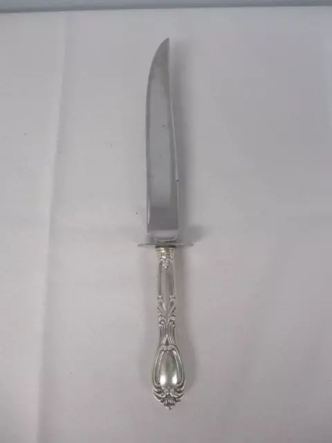 Vintage Whiting Sterling Silver Handle 10 3/8" Carving Knife ~ Not Sure Pattern