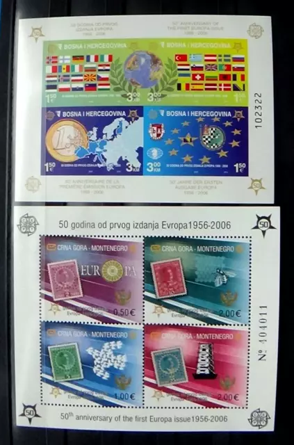 BOSNIA & HERZEGOVINA 2005 & Montenegro 2006 * MNH stamps EUROPA € stamp lot