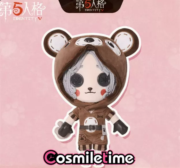 34cm Official Identity Ⅴ Tracy Reznik Bear Girl Mechanic Plush Doll Dress Up Toy