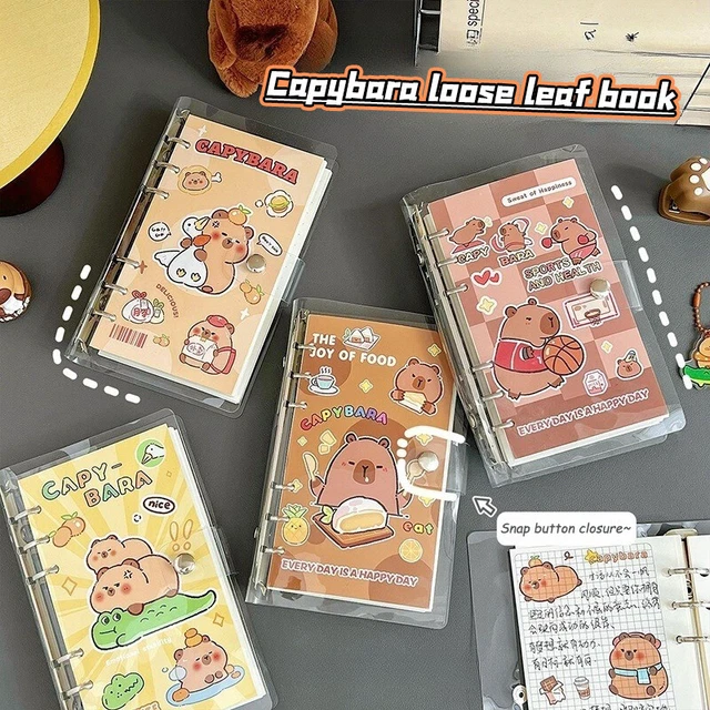 Ensemble Papeterie Capybara Mignon - Trousse, Autocollants, Carnet, Règle Et Plus - Cadeau École Enfants