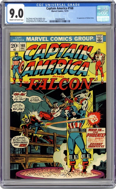 Captain America #168 CGC 9.0 1973 3946806009