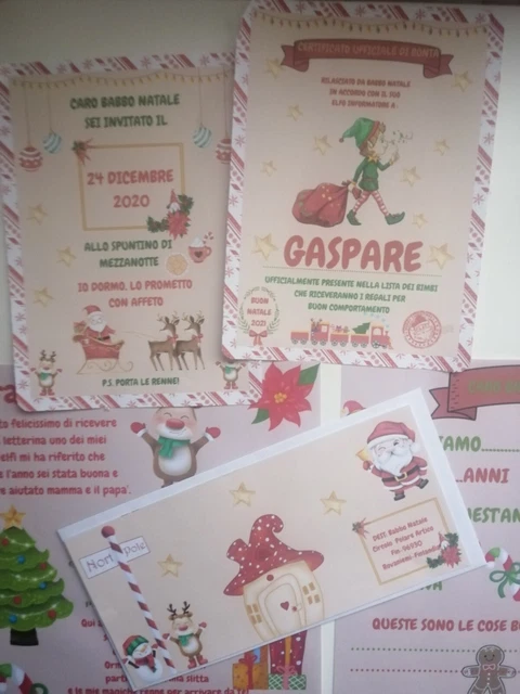 Lettera babbo natale con risposta