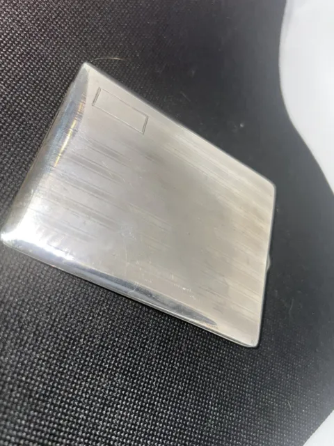 Sterling Silver Deco Cigarette Case Business Card Holder