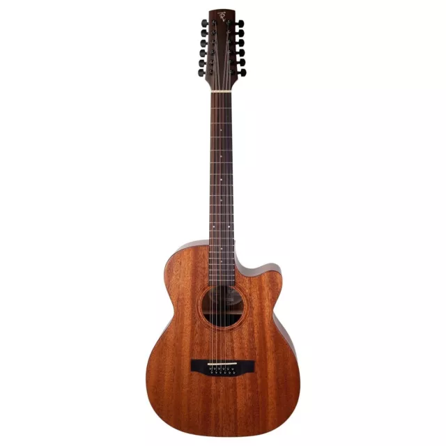 Timberidge 'Messenger Series' 12-String Mahogany Solid Top Acoustic-Electric Sma