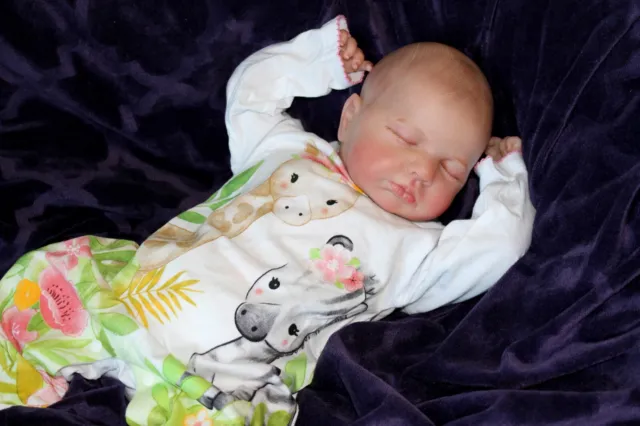 Realistic Lifelike 6 Pound 20 inch Baby Dolls Painted Newborn Reborn Sleeping 2