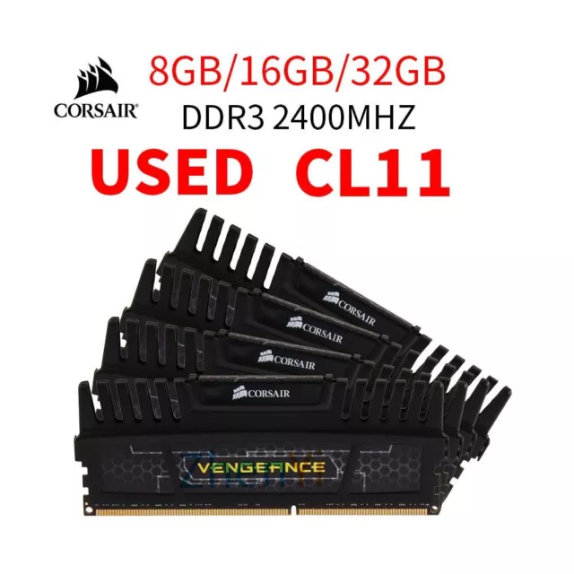 Corsair Vengeance 32GB 16GB 8GB DDR3 1600MHz 1866MHz 2133MHz 2400MHz Mémoire LOT