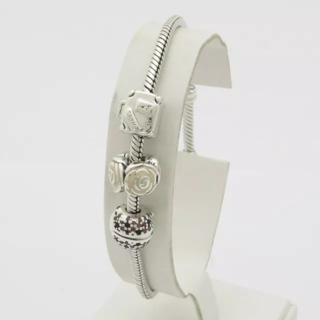 Pandora Bracciale Moments In Argento 925 + 3 Charms Listino € 192,00 !!