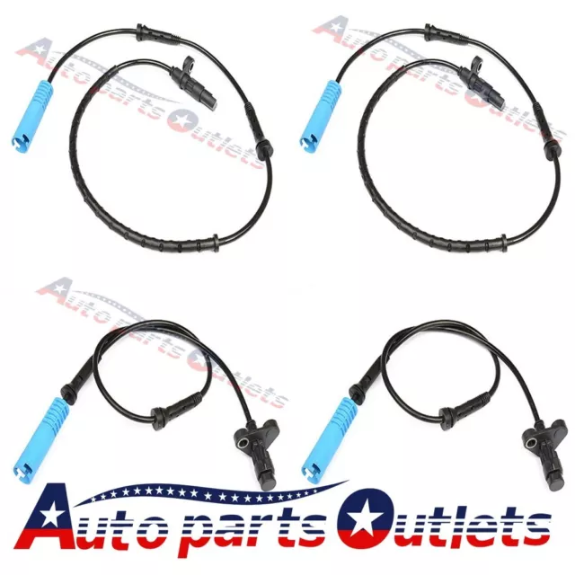 for BMW E39 525 528 540 M5 Set of 4 Front Rear Left Right ABS Wheel Speed Sensor