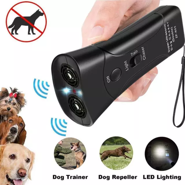 1X Ultrasonic Anti Bark Control Stop Barking Away Pet Dog Training Repeller Dev