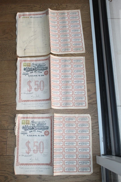(40)      Lot 19 Actions negociation minera Buen Despacho en el oro Mexico