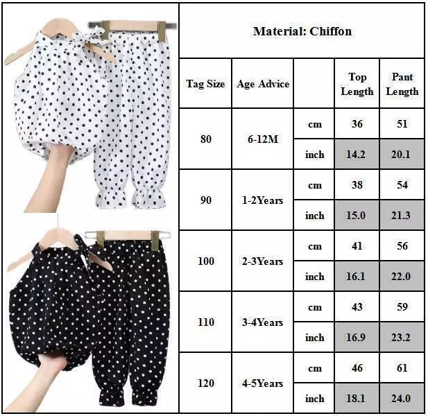 Baby Polka Dot Clothes Kids Girls Sleeveless Tops+ Casual Pants Fashion Outfits 3