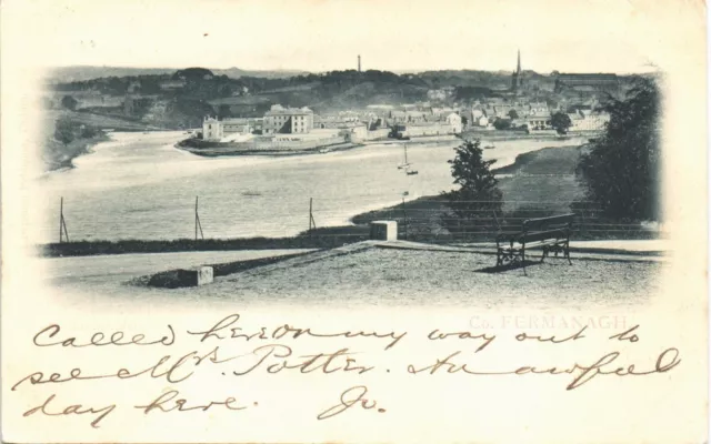 Enniskillen, Co. Fermanagh by Lawrence. Bench.