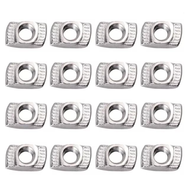 100 Pcs T- Nut Block Track Nuts Slot Aluminum Extrusion T-slot